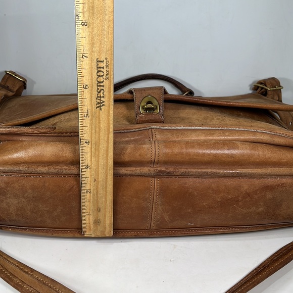 Coach Vintage Brown Leather Briefcase Bag - Made in USA - Heavily Distressed - Picture 10 of 16